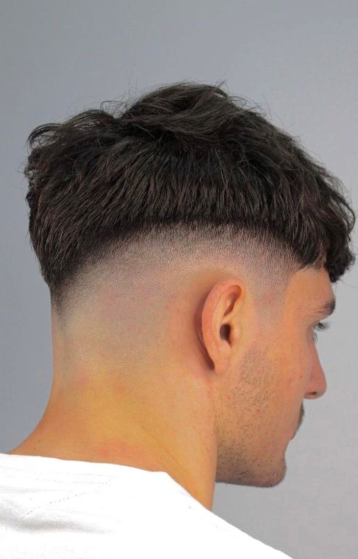 mid fade com desenho V
