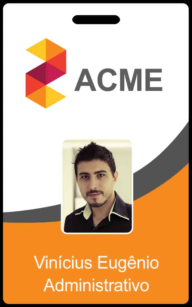crachá personalizado online
