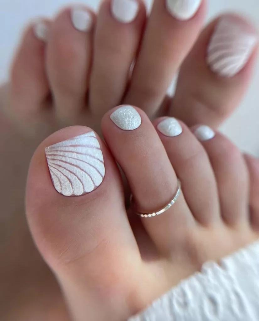 unhas artísticas pé
