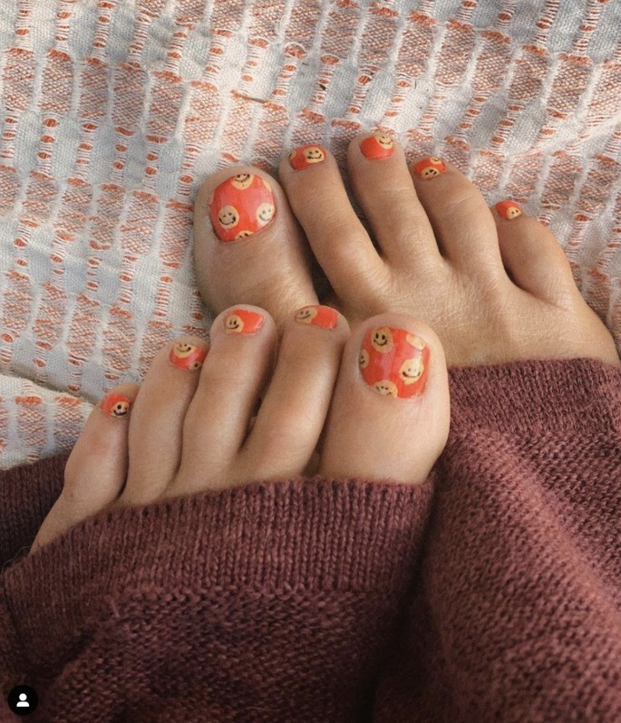 unhas dos pés bonitas