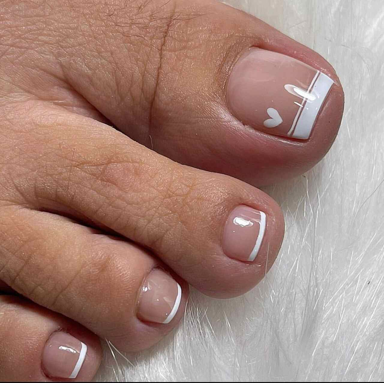 unhas decoradas pé