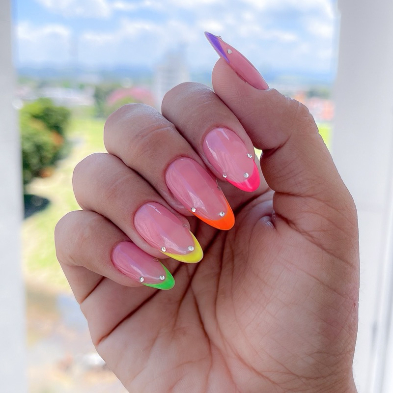 unhas fáceis carnaval