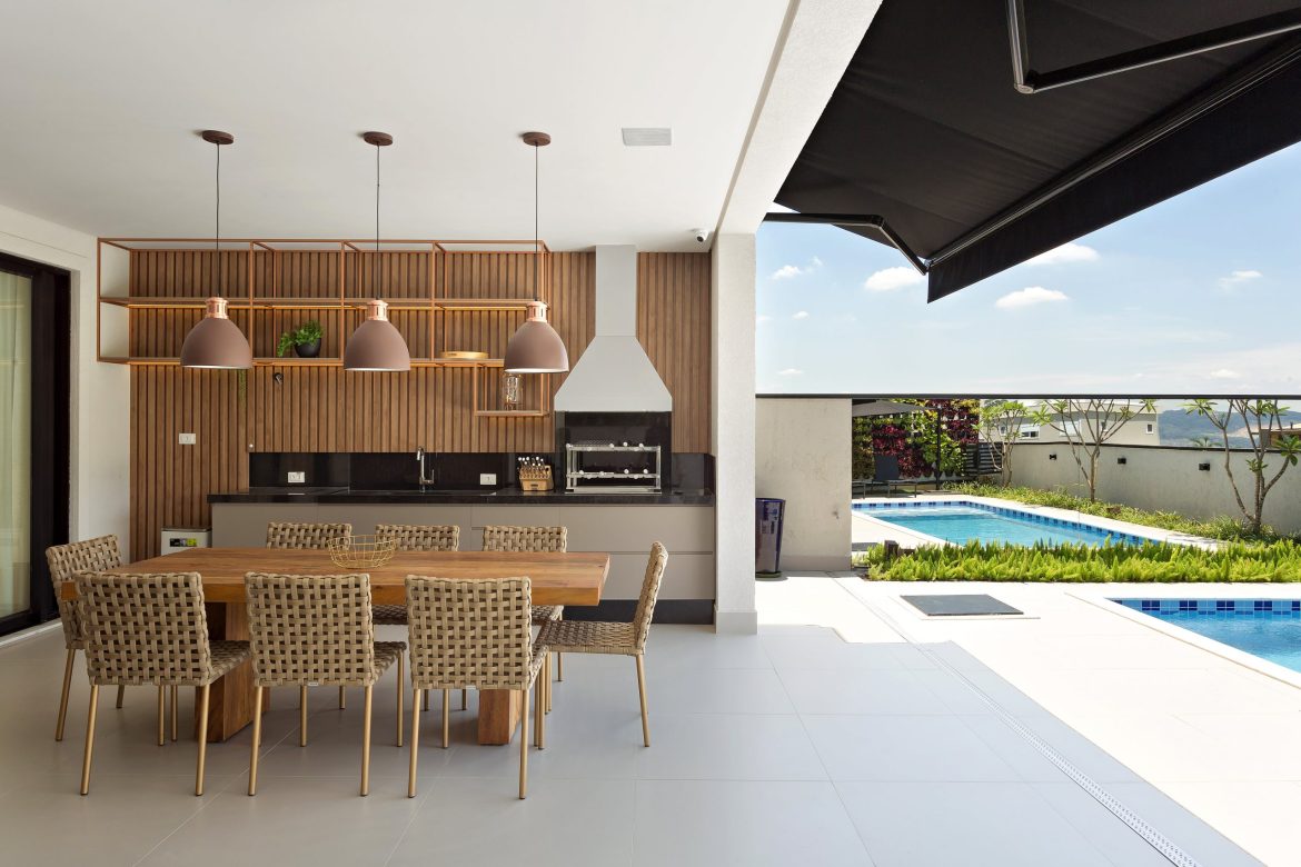 decoração área gourmet simples