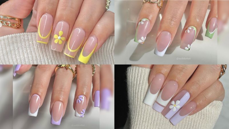 tendências unhas francesinha gel