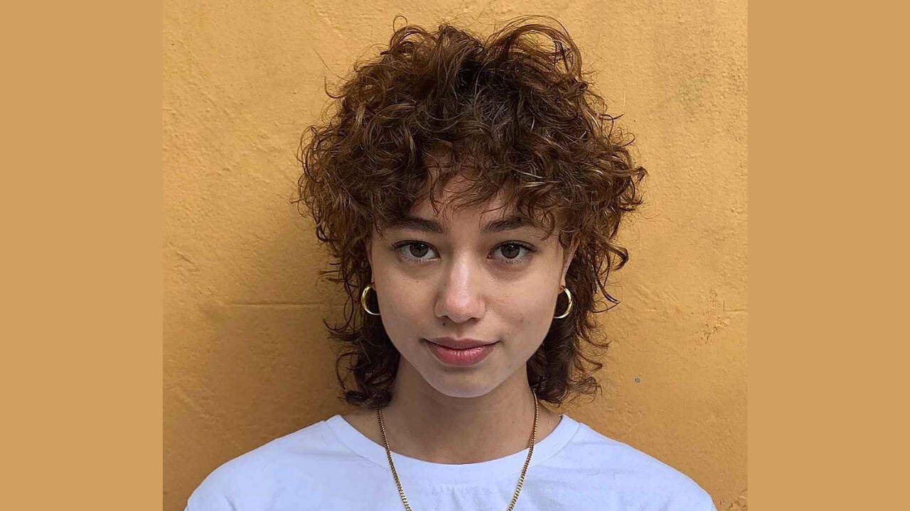 inspiração mullet cacheado