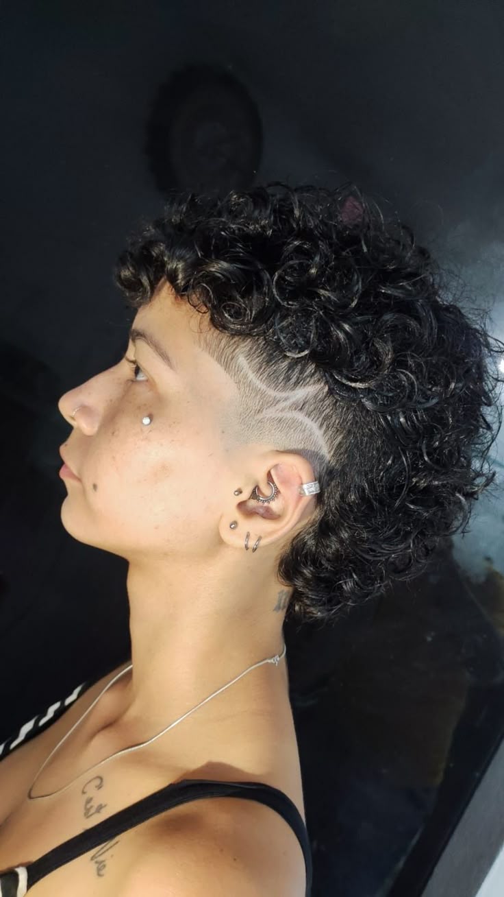 mullet em cabelo crespo