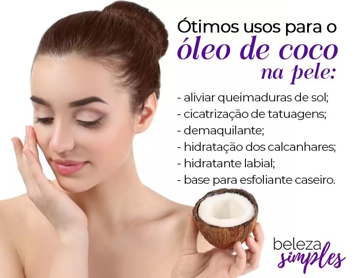 benefícios óleo de coco pele