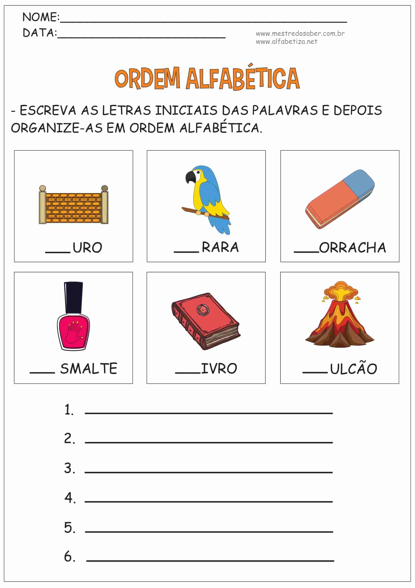 como ensinar o abecedário