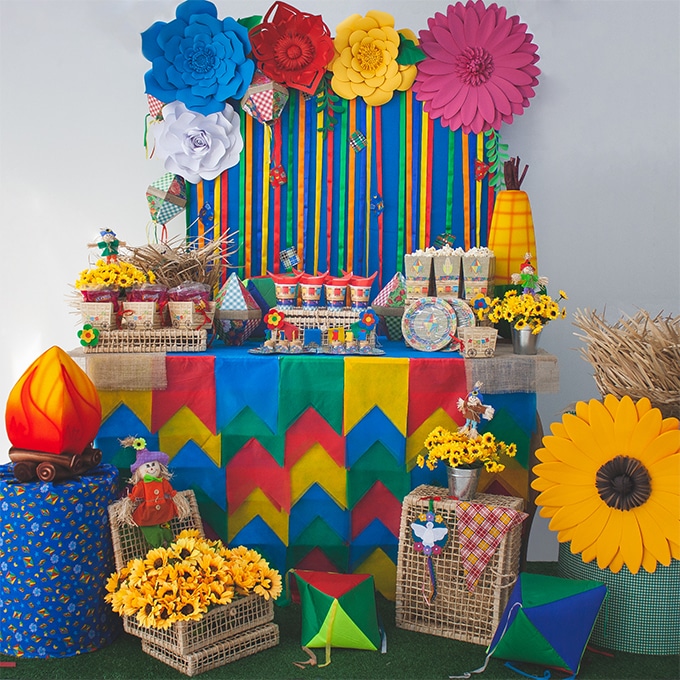decoração festa junina simples