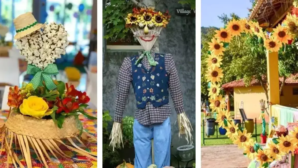 decoração festa junina simples