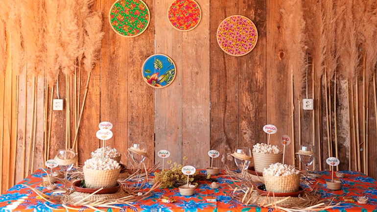 decoração junina para casa