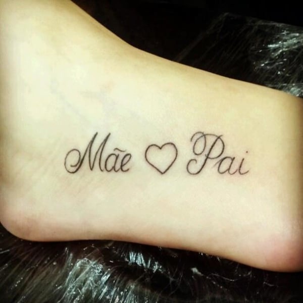 tatuagem casal pai e mae