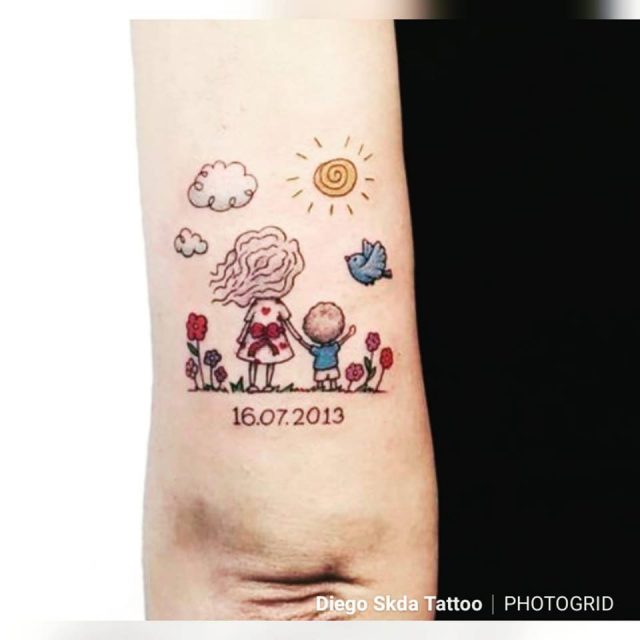 desenho tatuagem pai mae