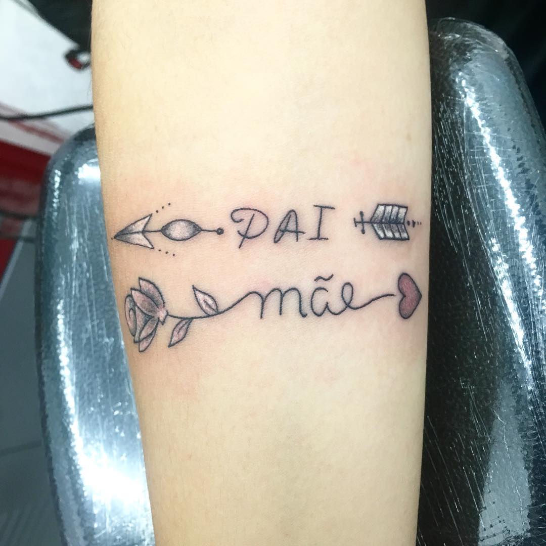desenho tatuagem pai mae