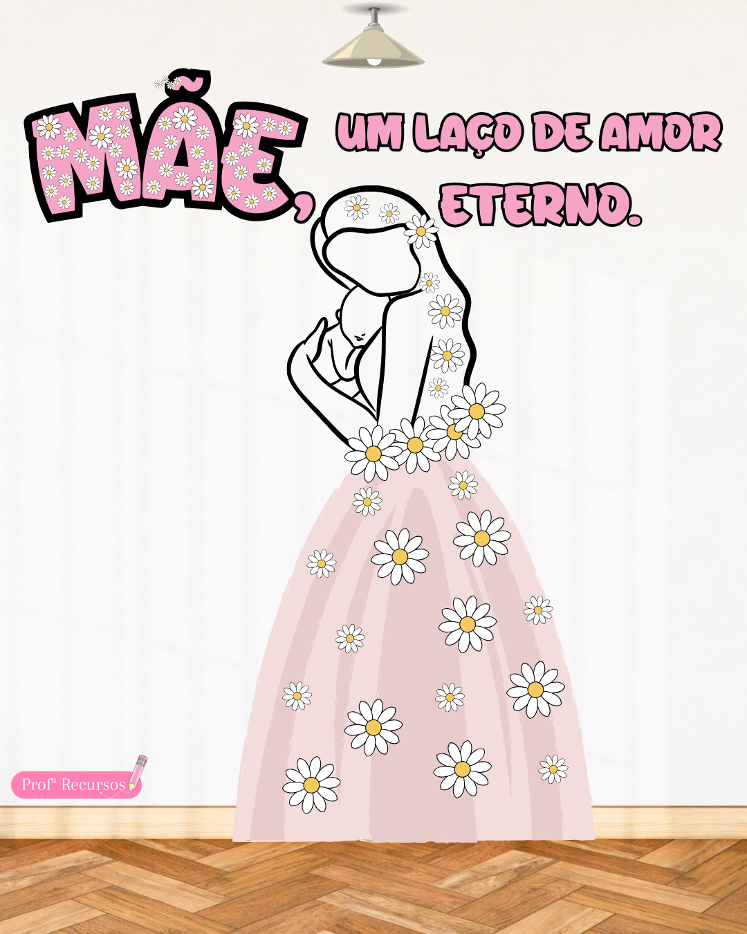 Painel de artesanato Dia das Mães