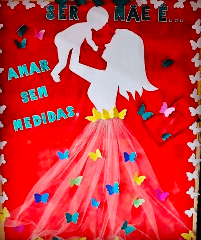 Painel de artesanato Dia das Mães