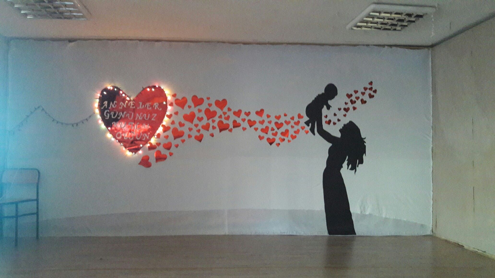como fazer painel dia das mães igreja