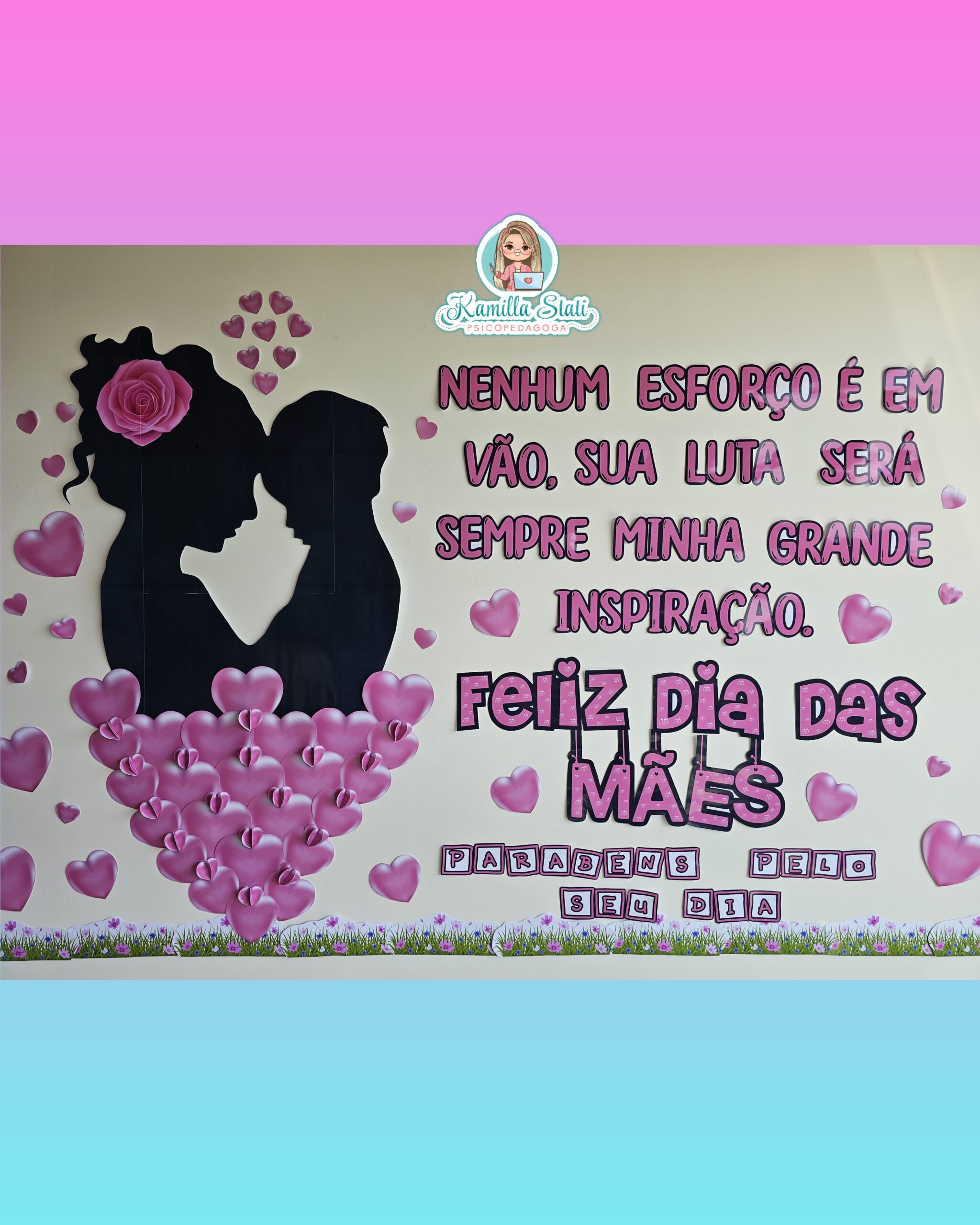 painel personalizado dia das mães