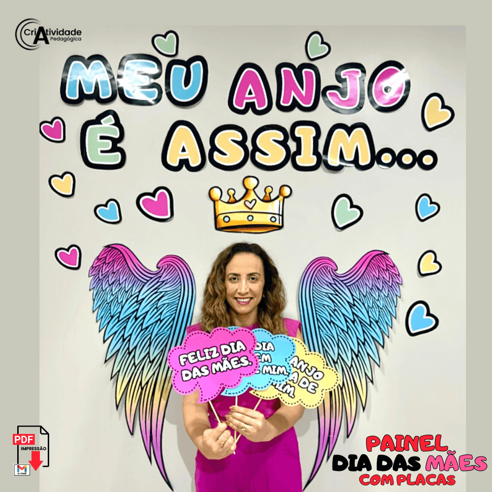 painel escolar dia das mães