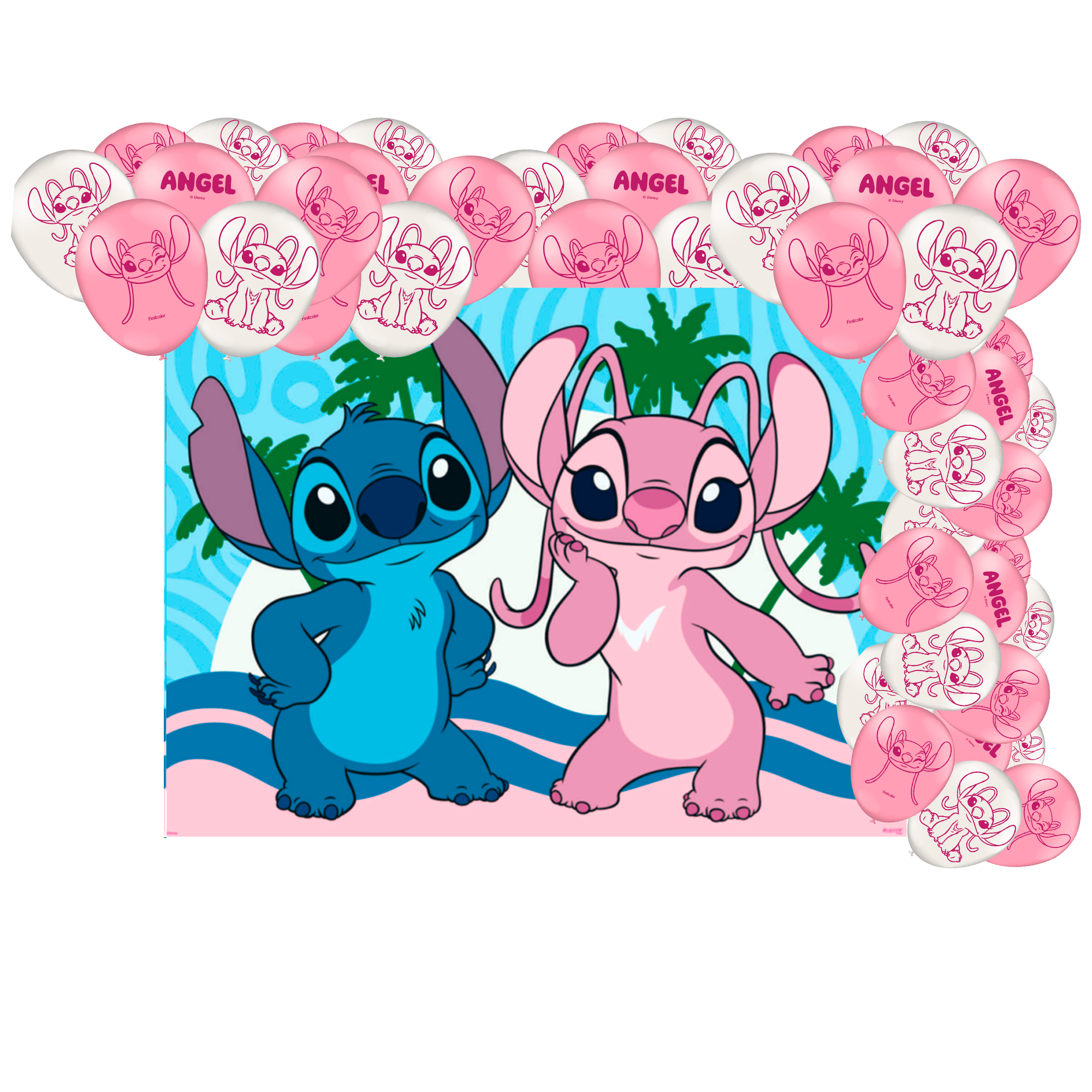 painel stitch 4 laminas