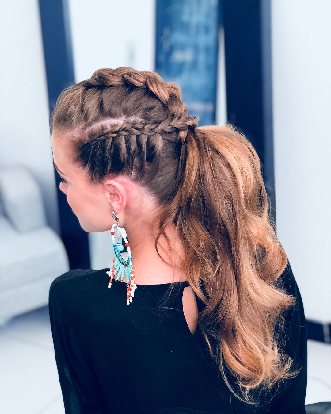 penteados semi-presos