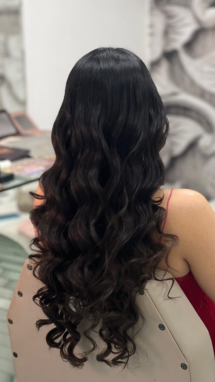 penteado cabelo solto romântico