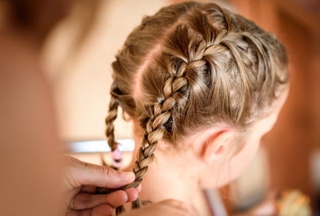 penteado de aniversário noite