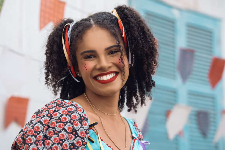 penteado de aniversário simples