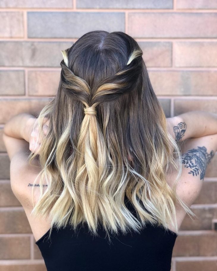penteados fáceis cabelo médio