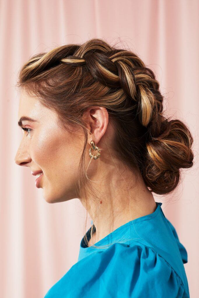 penteados para cabelo médio preso