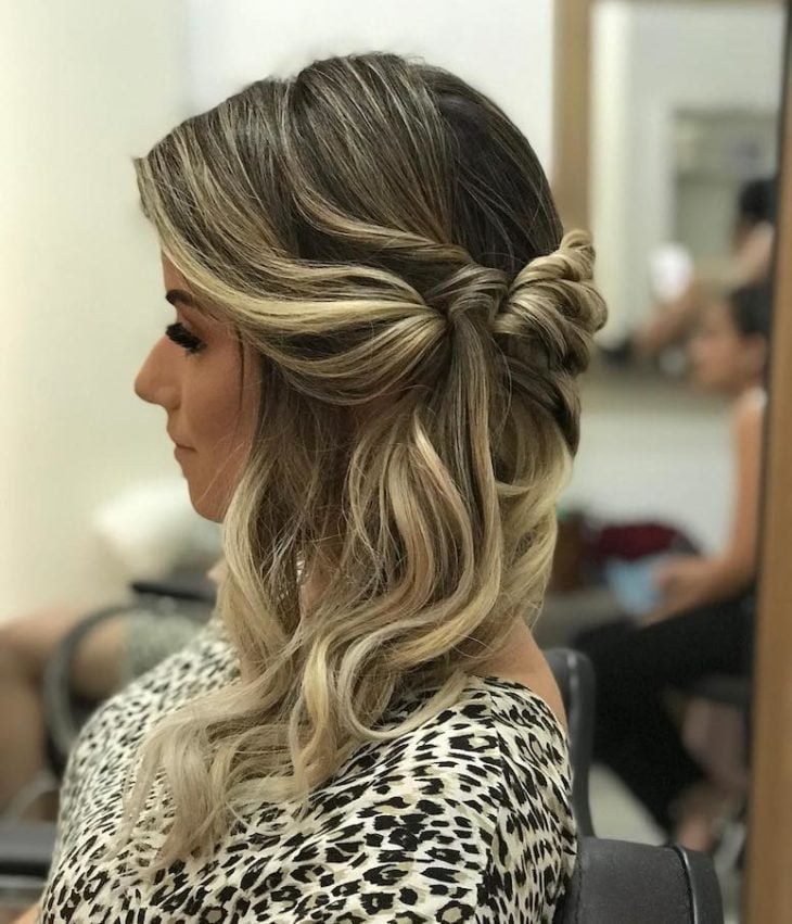 penteados para cabelo médio para festa