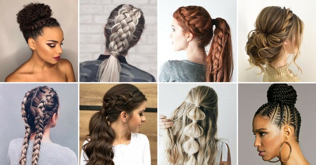 penteados com trança para cabelo longo