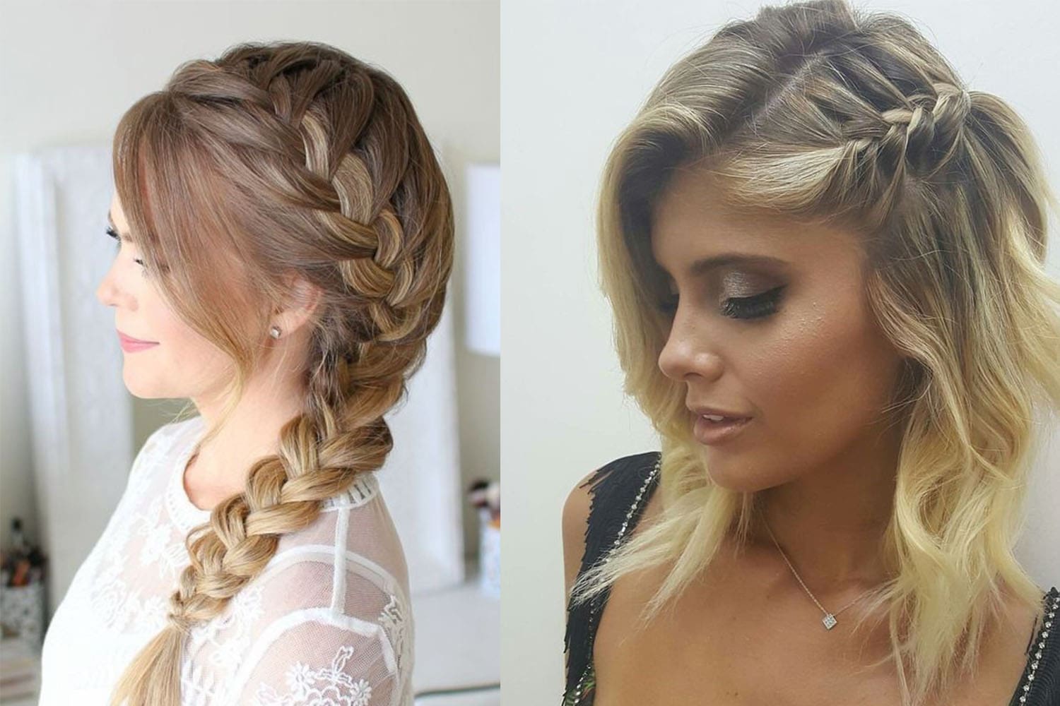 penteados com trança para cabelo cacheado