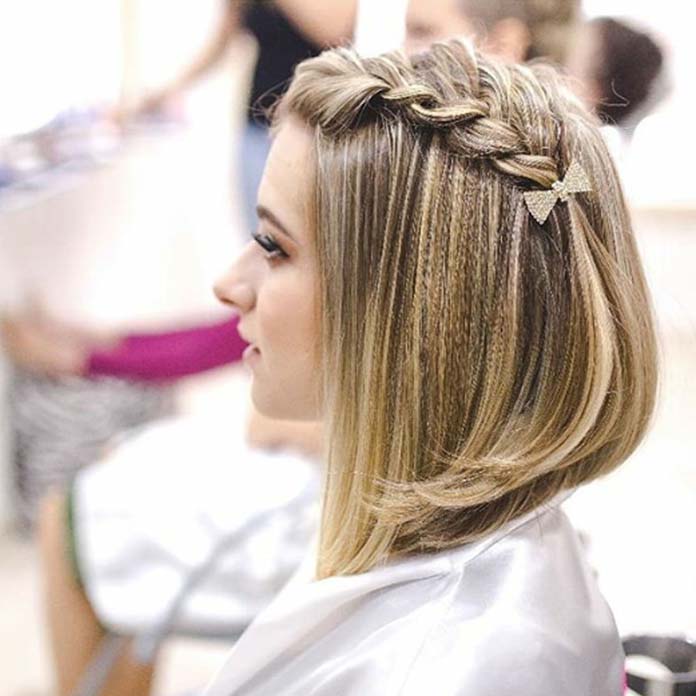 penteados fáceis cabelo médio festa