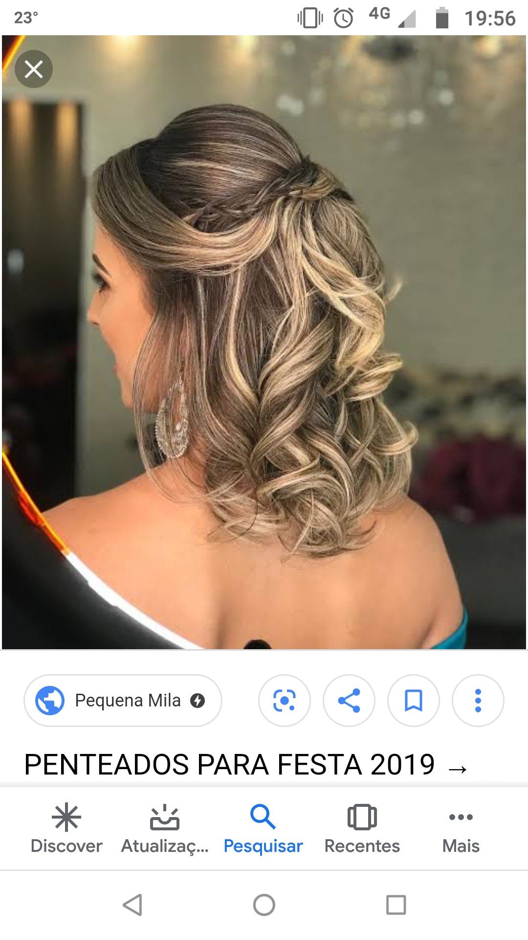 penteados modernos cabelo médio