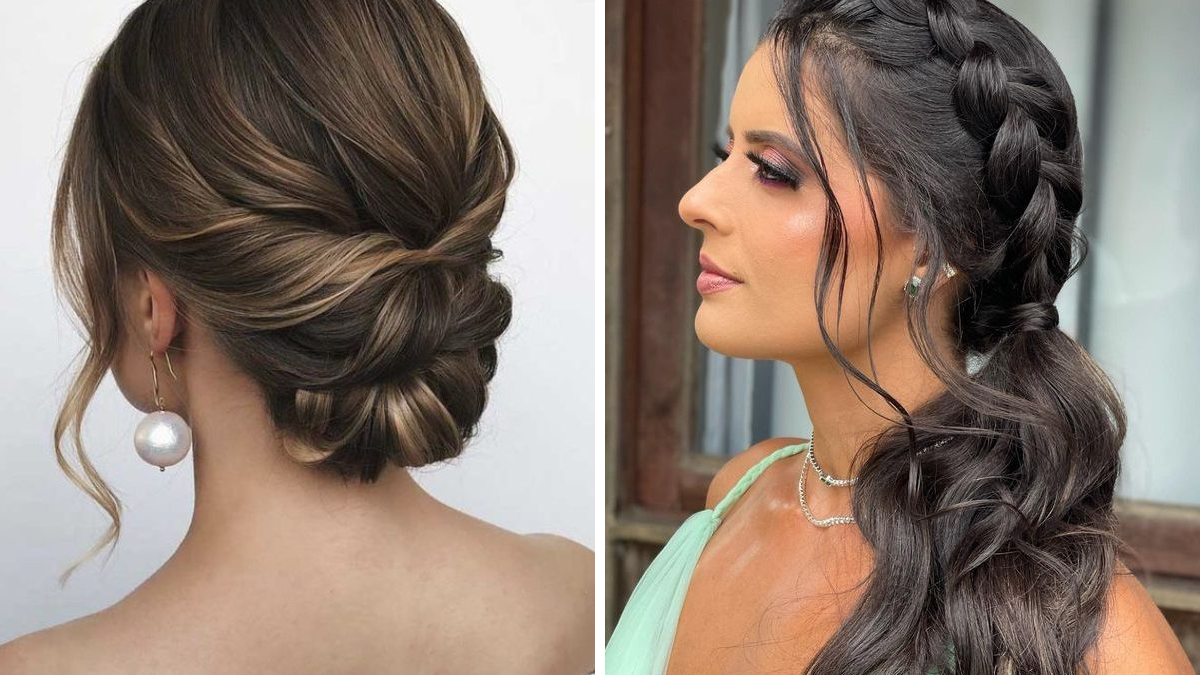 penteados para madrinha com tiara