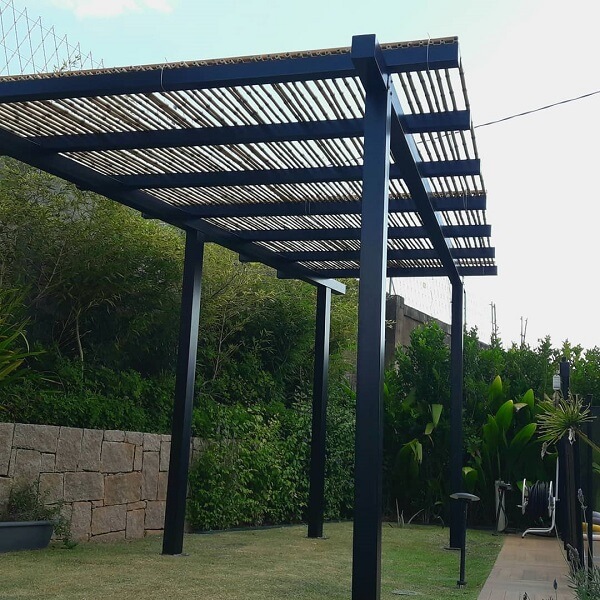 cobertura de ferro sem pilares
