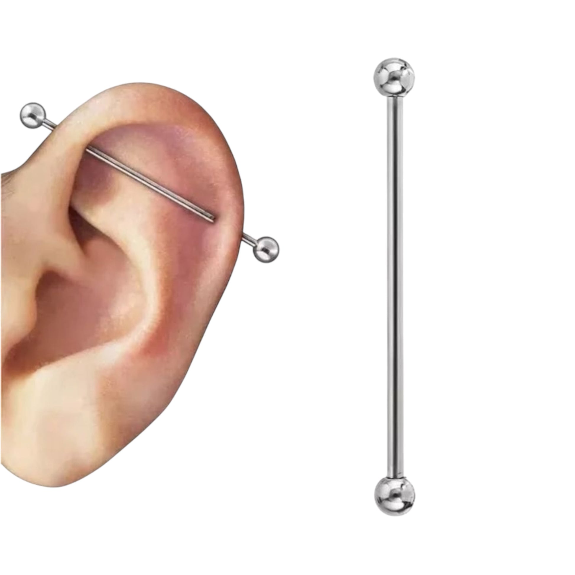 piercing na cartilagem masculina