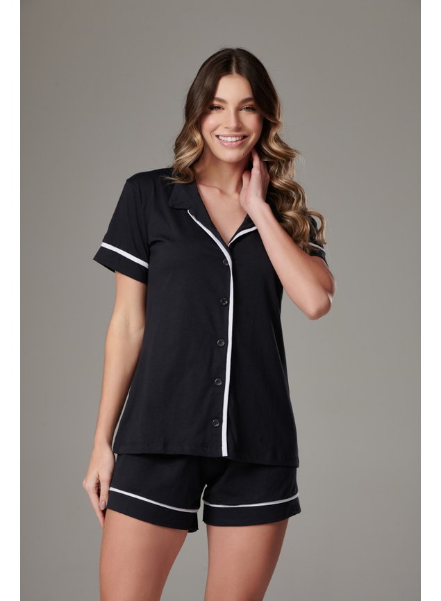 pijama feminino algodão longo