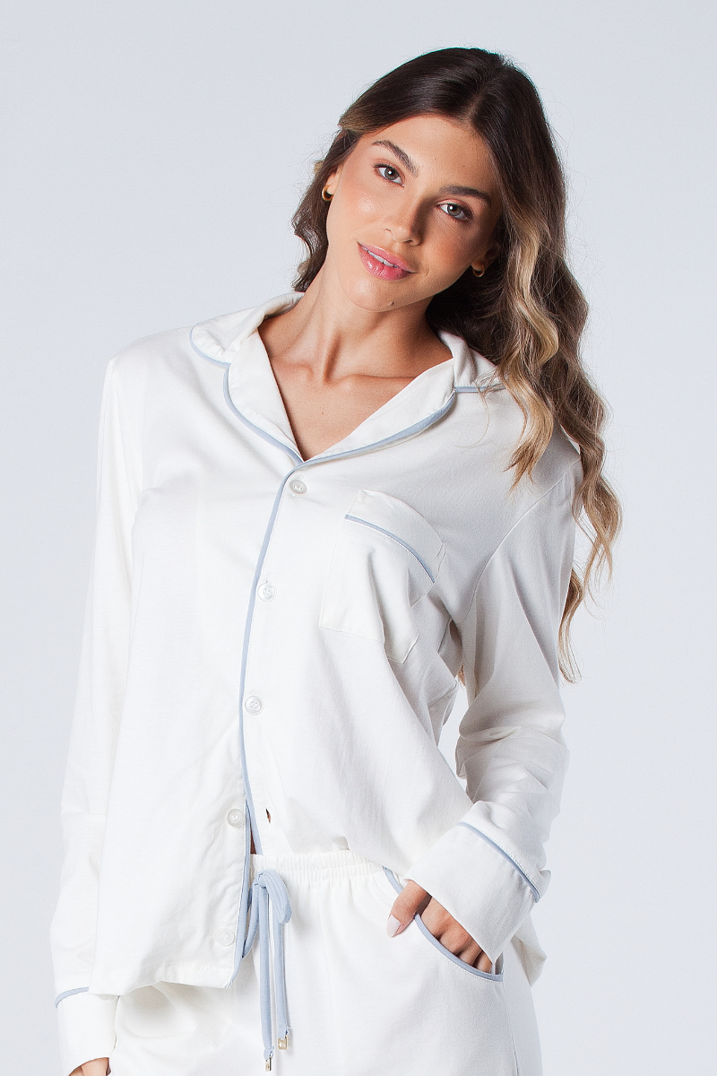 pijama americano branco feminino
