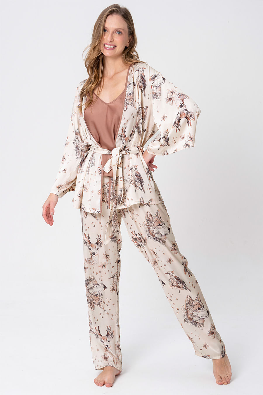 pijama de poliéster elegante