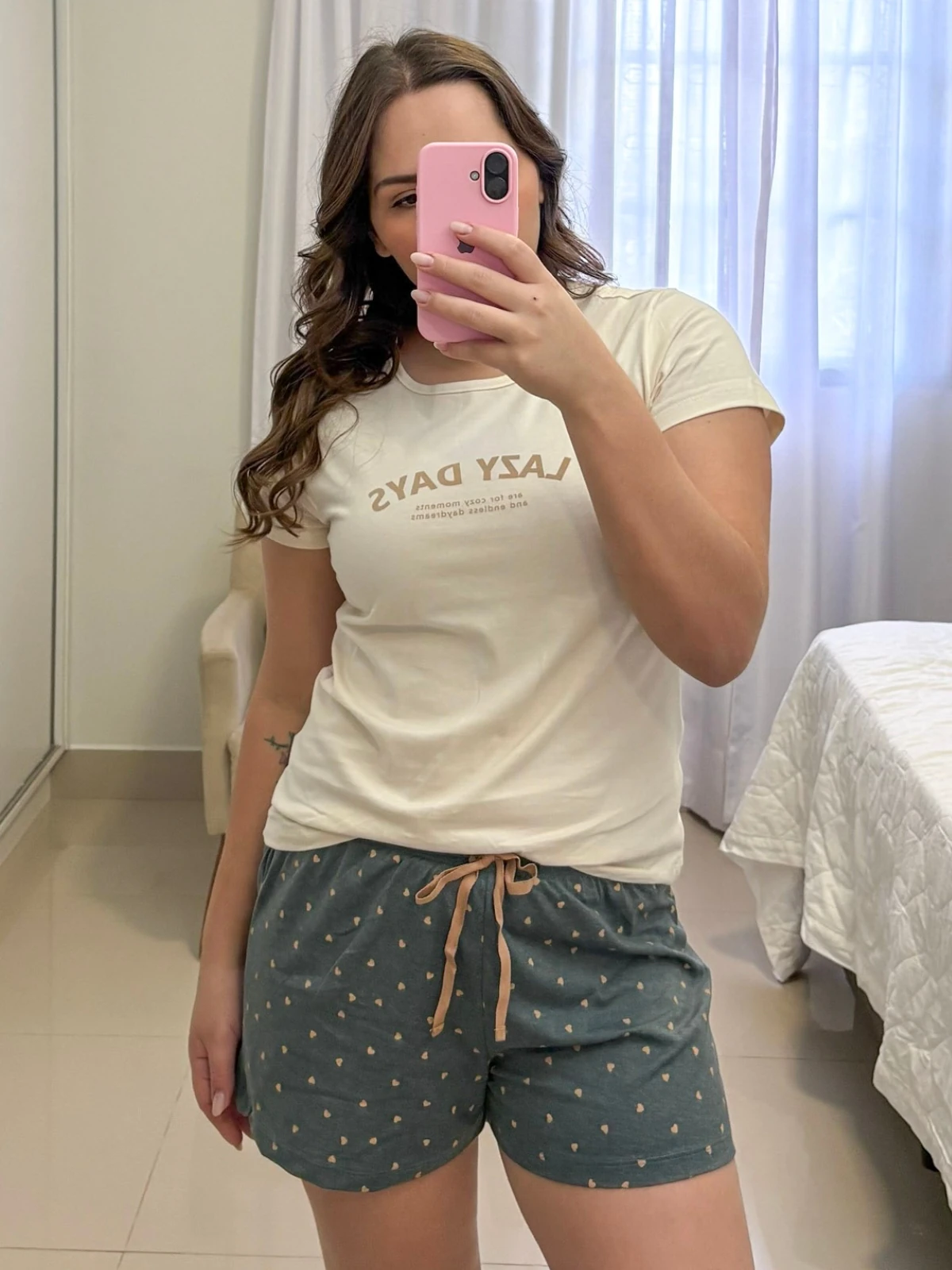 pijama viscose manga curta