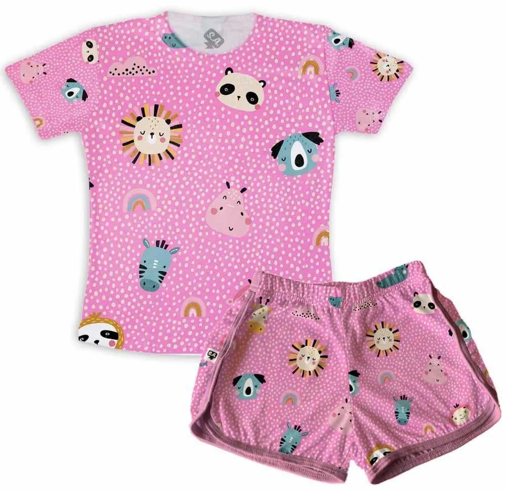pijama feminino de inverno com bichos
