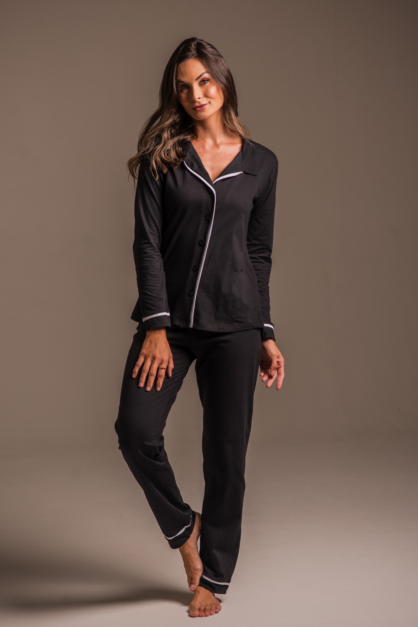 pijama feminino comprido discreto