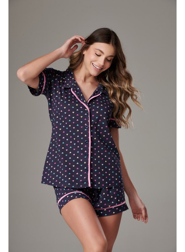 pijama de poliéster feminino