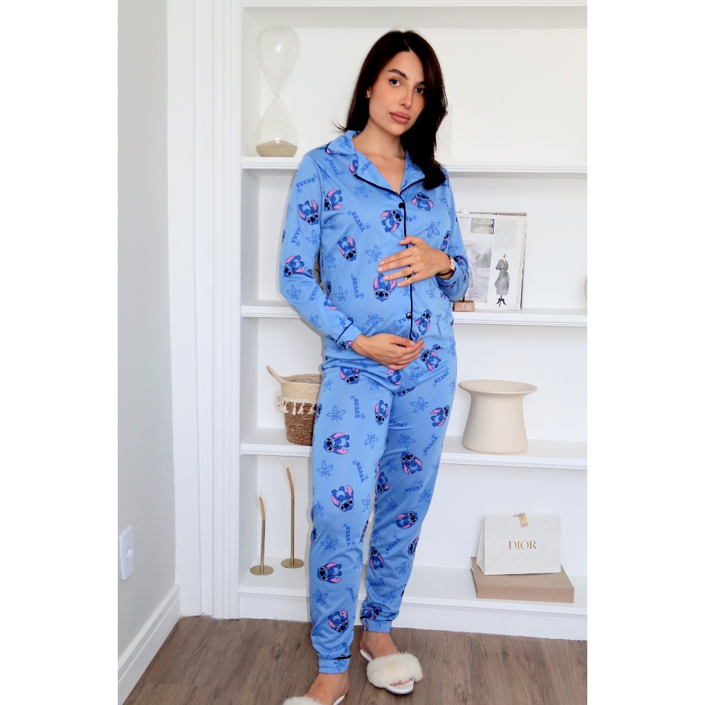 pijama para pós-parto