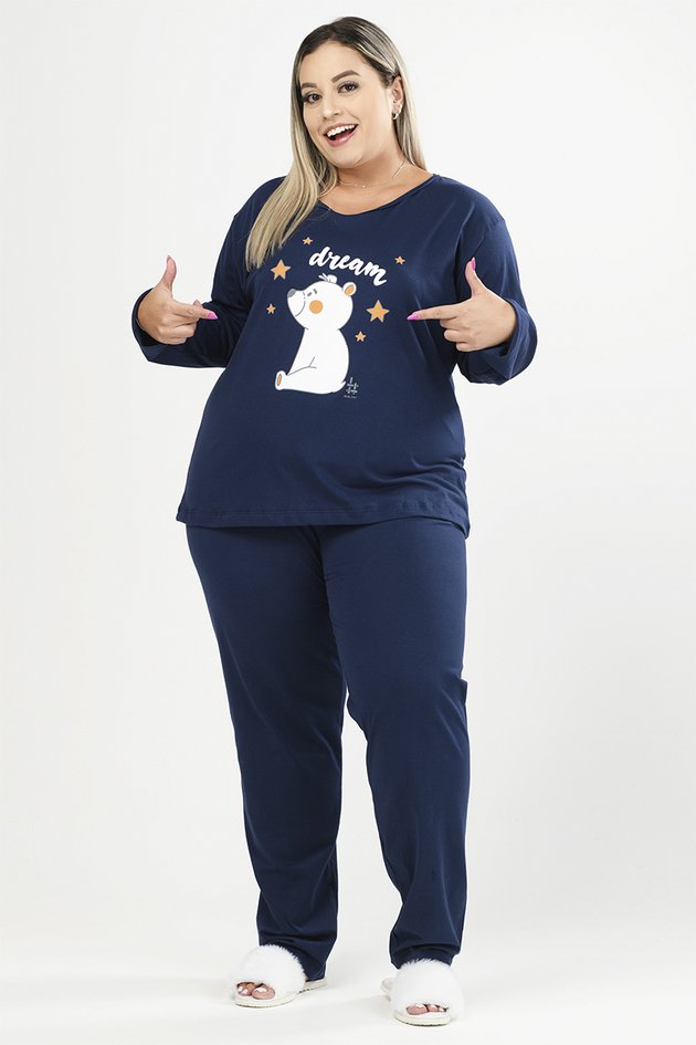 pijama quente feminino