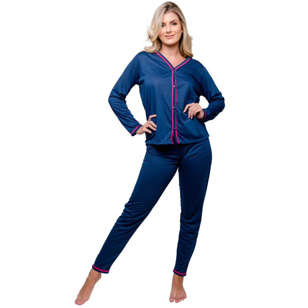 pijama liso suede renda