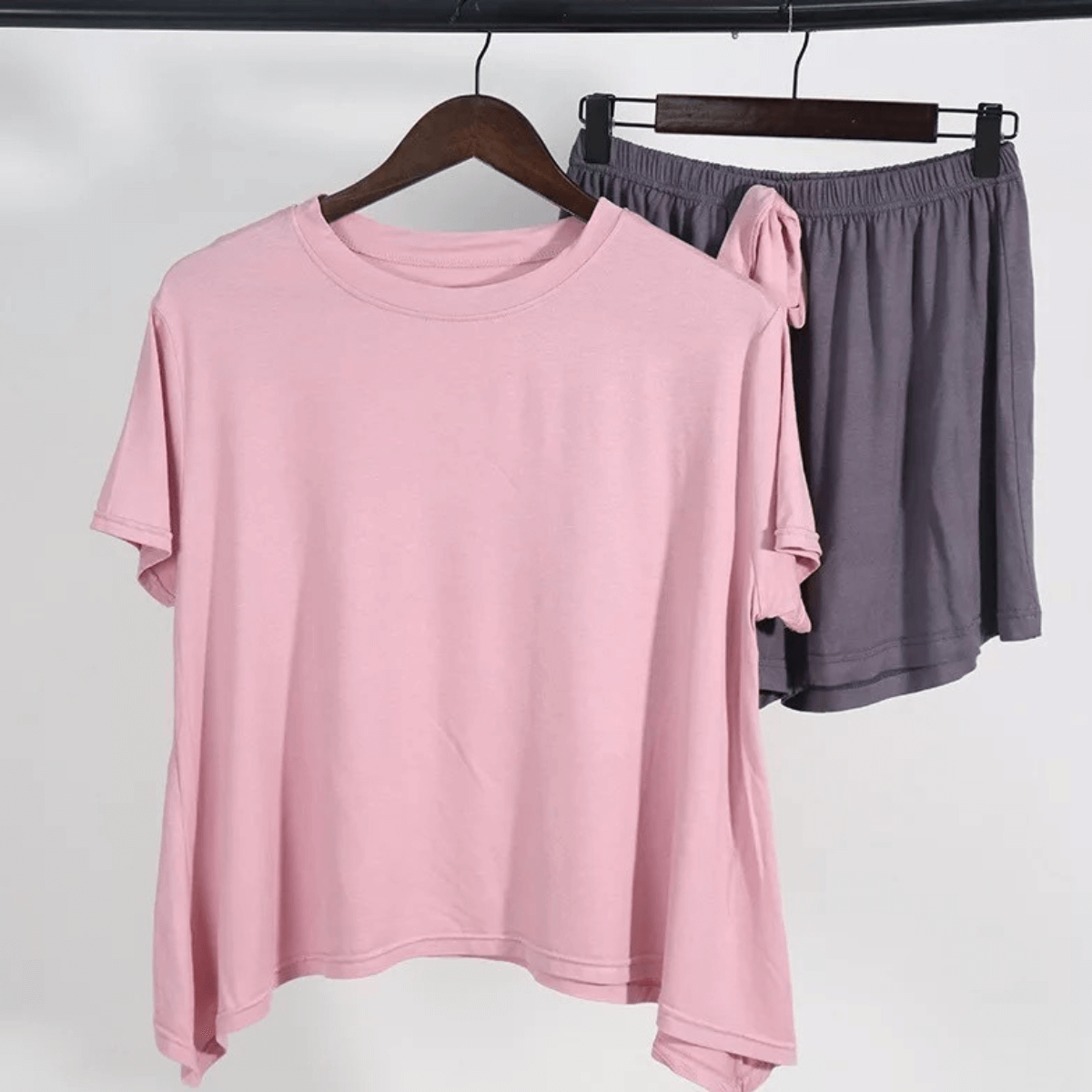 pijama feminino manga longa liso