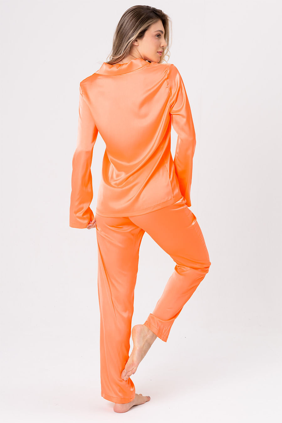pijama feminino renda liso